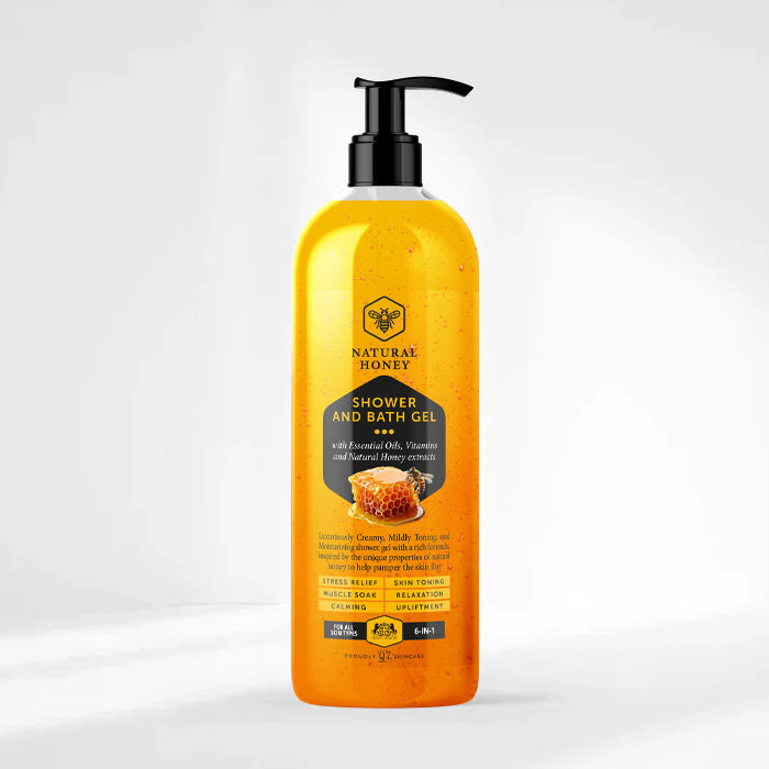 Natural Honey Shower & Bath Gel – 6-in-1 Moisturising Formula